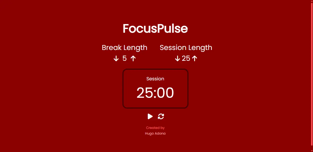 The FocusPulse website.