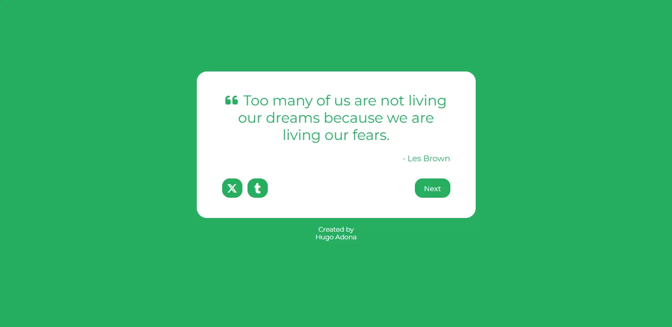 The Quotely website.